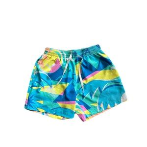 CHUBBIES MENS THE WAVE DASHERS CLASSIC 5.5" SWIM TRUNKS SIZE SMALL EUC
